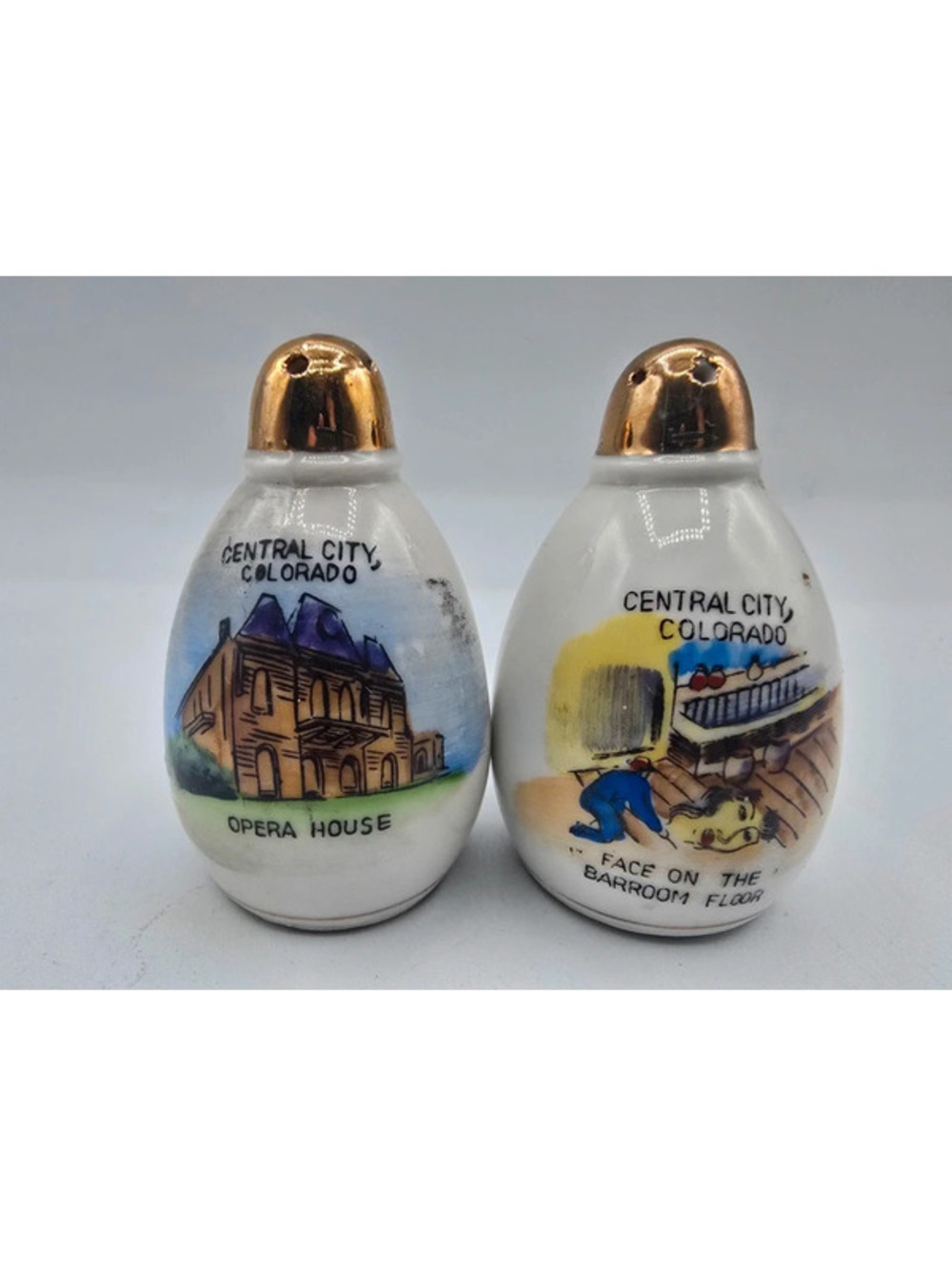 Salt & Pepper Shaker Set Central City Colorado Opera House Bar By Victoria